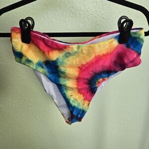 SHEIN Tie-Dye Bikini Bottom - Multicolor